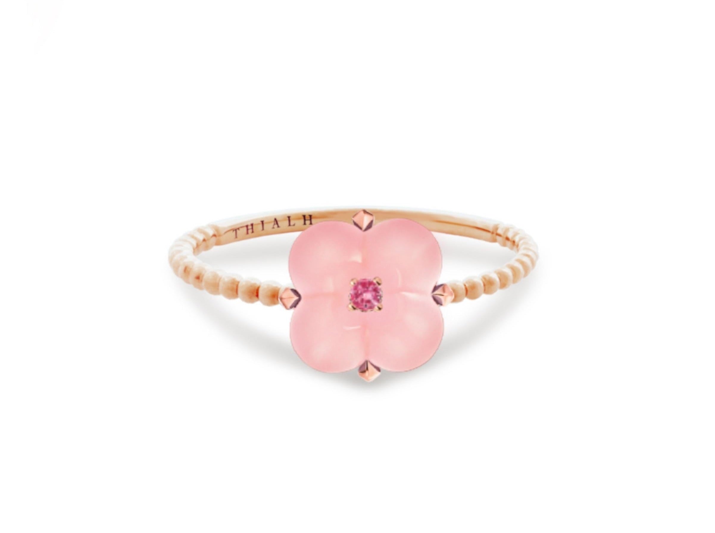 Mini Pink Opal und Pink Spinell Ring