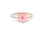 Mini Pink Opal and Pink Spinel Ring