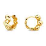IRON QUEEN - Twist Earrings Gold