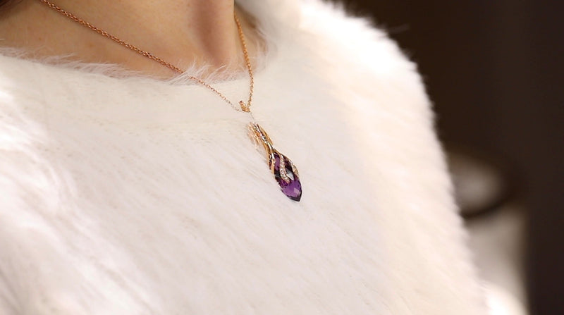 DATURA • Astra - Pink Sapphire and Diamond Necklace