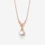 Pink Sapphire and Pearl Necklace