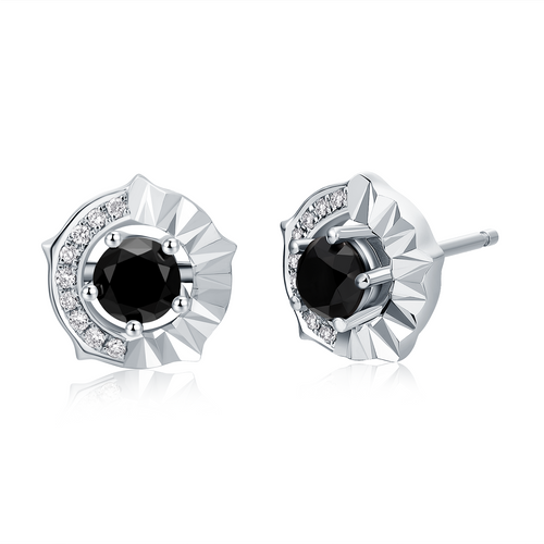 DATURA • Blossom - Black Diamond Earrings