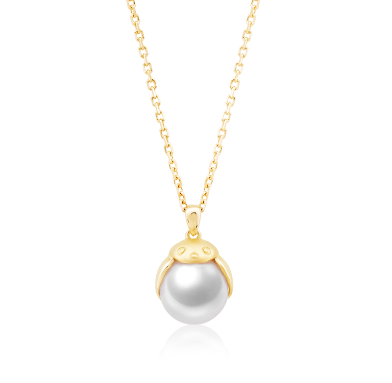 ROBIN - Akoya Pearl and Yellow Gold Necklace
