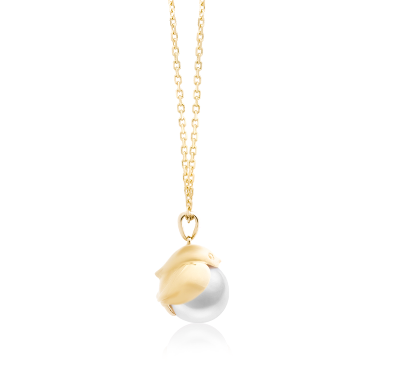 ROBIN - Akoya Pearl and Yellow Gold Necklace