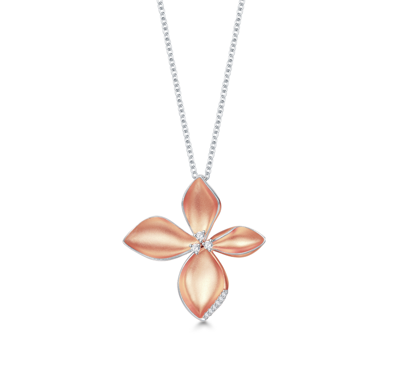 AMALFI - Sterling Silver Flower Necklace