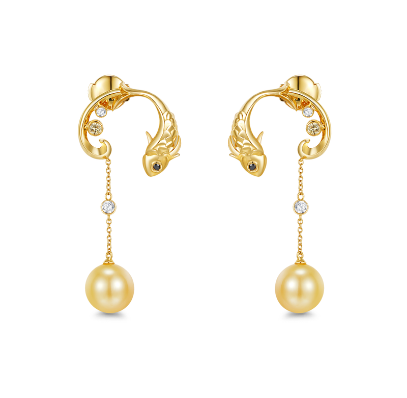 OCEAN - Gold Earrings