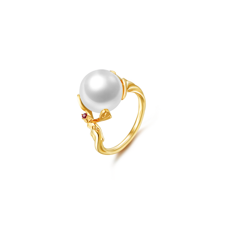 DATURA • Astra - Ruby and Pearl Ring