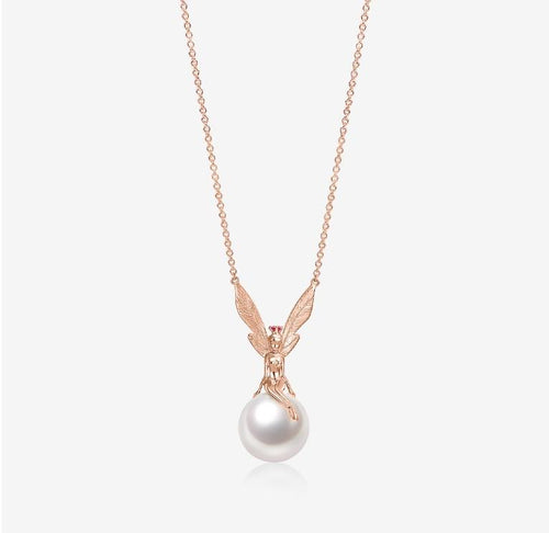Ruby and Pearl Necklace