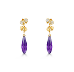 FLORA & FAUNA - Amethyst and Diamond Earrings