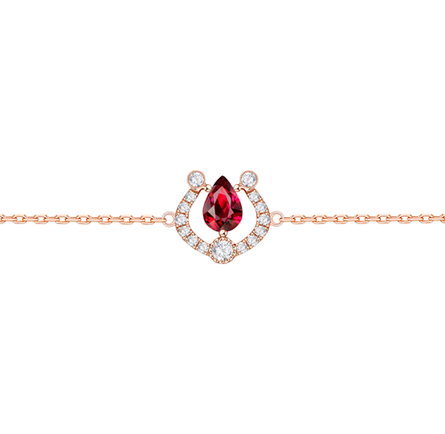 CONCERTO - Armband besetzt mit Diamanten und einem Rubin