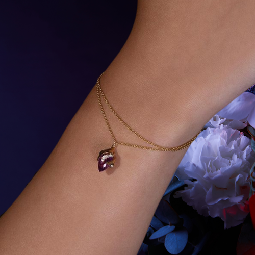DATURA • Astra - Diamond and Pink Quartz Bracelet