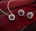 DATURA - BLOSSOM - Diamant- und Rubin-Halskette
